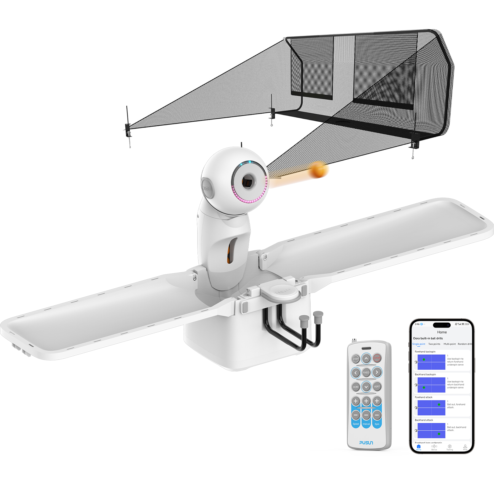 Table Tennis App - PUSUN High Quality Table Tennis Robot