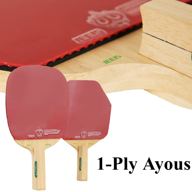 Table Tennis Launcher - JEELS Japanese 1-Ply Ayous Wood Table