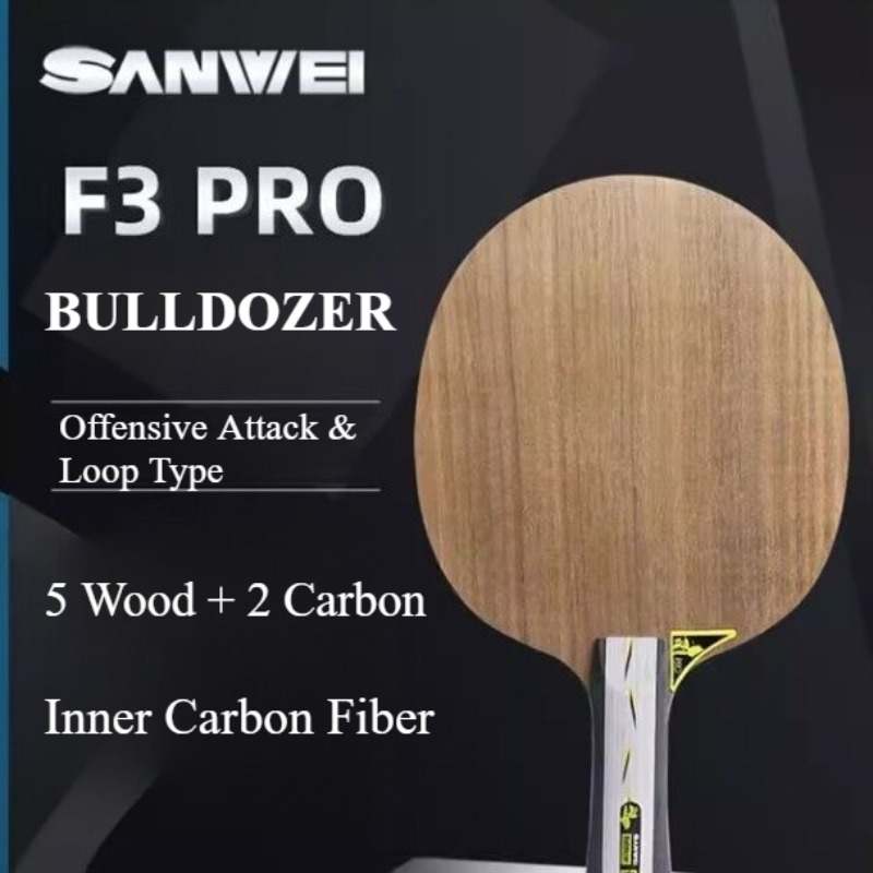SANWEI F3 PRO BULLDOZER Table  - Table Tennis Paddle ulasan dan harga
