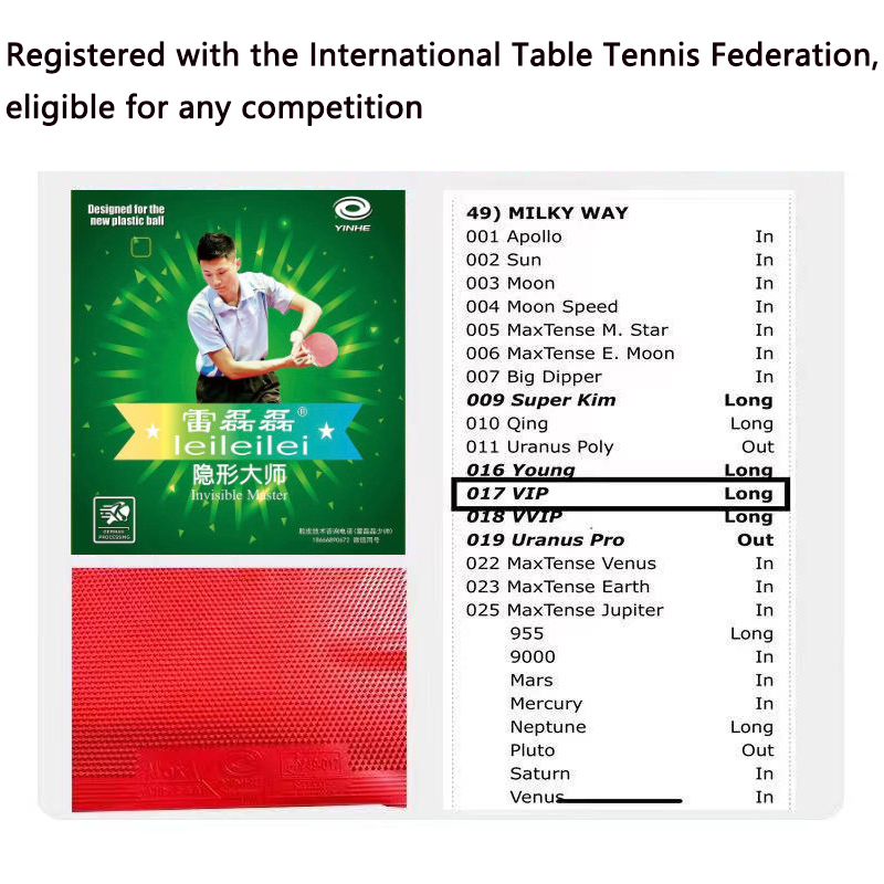 YINHE Long Pimples OX Table Te - Table Tennis Double ulasan dan harga