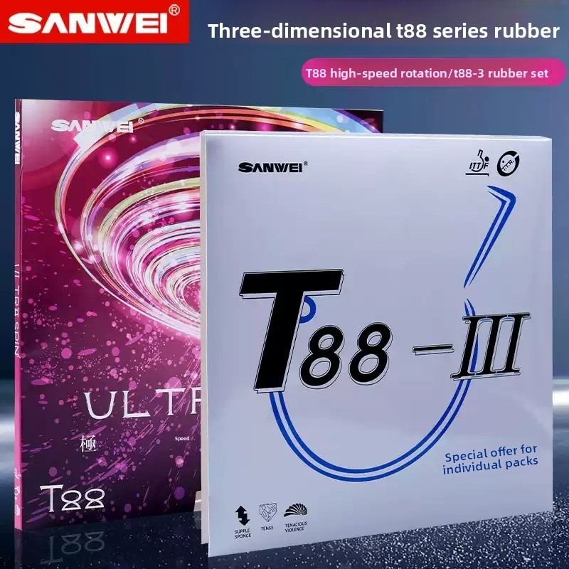 Sanwei  T88 ULTRA-Spin T88-3 T - Table Tennis Double ulasan dan harga