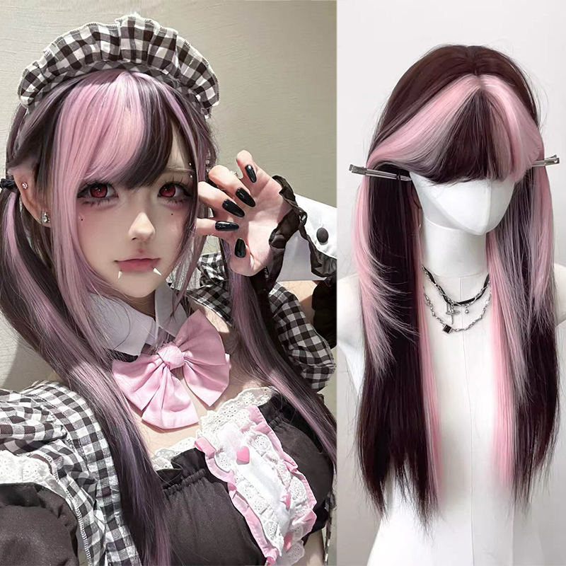 [Peach Mist Twins] Wig Female  - Table Tennis Double ulasan dan harga