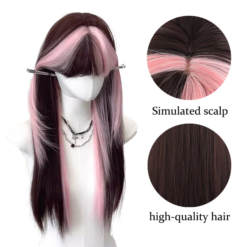 [Peach Mist Twins] Wig Female  - Table Tennis Double ulasan dan harga