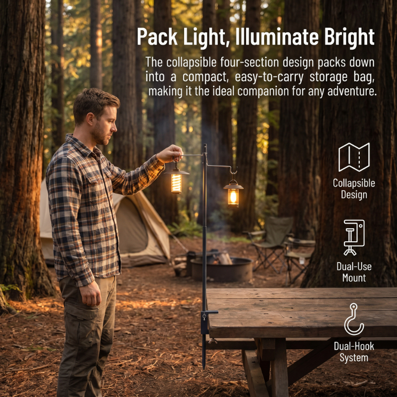 Portable Outdoor Camping Light - Table Tennis Double ulasan dan harga