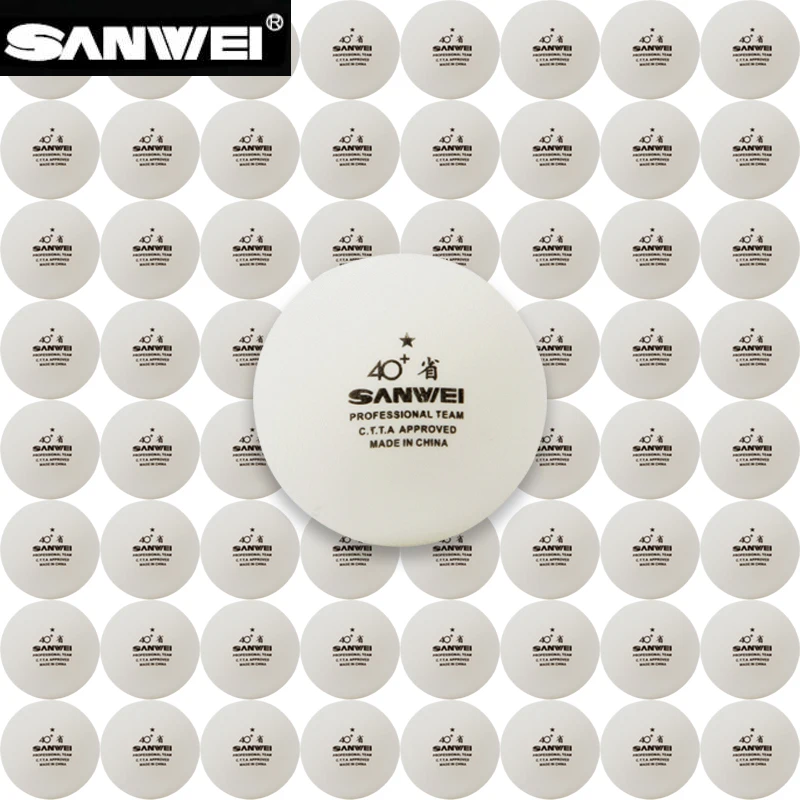 SANWEI 100pcs/pack 40+ Table T - Table Tennis In Chinese ulasan dan harga