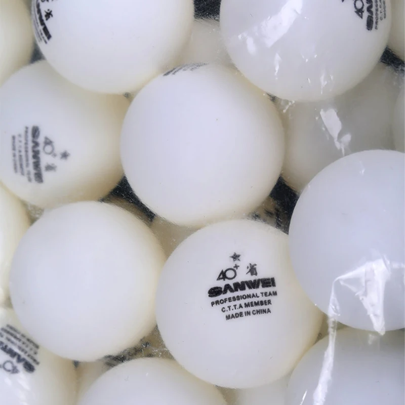 SANWEI 100pcs/pack 40+ Table T - Table Tennis In Chinese ulasan dan harga