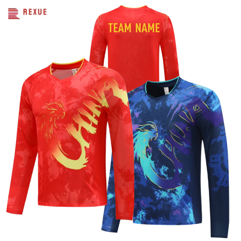 China Dragon Long Sleeve Table - Table Tennis In Chinese ulasan dan harga