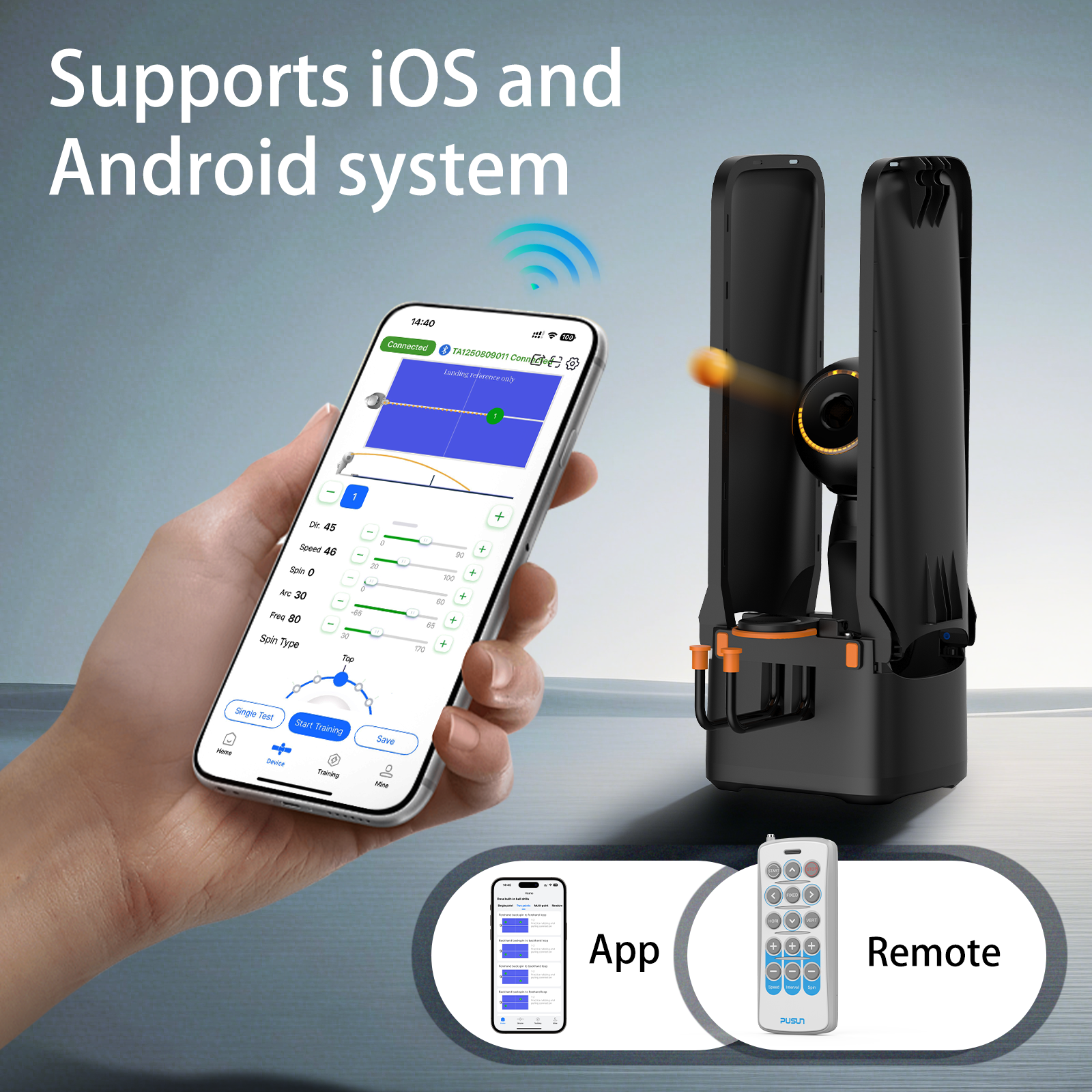 Table Tennis Robot with Ball R - Table Tennis App ulasan dan harga