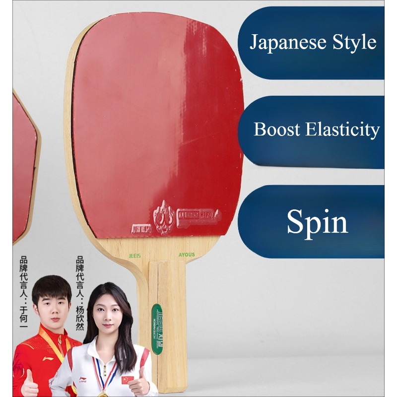JEELS Japanese 1-Ply Ayous Woo - Table Tennis Launcher ulasan dan harga