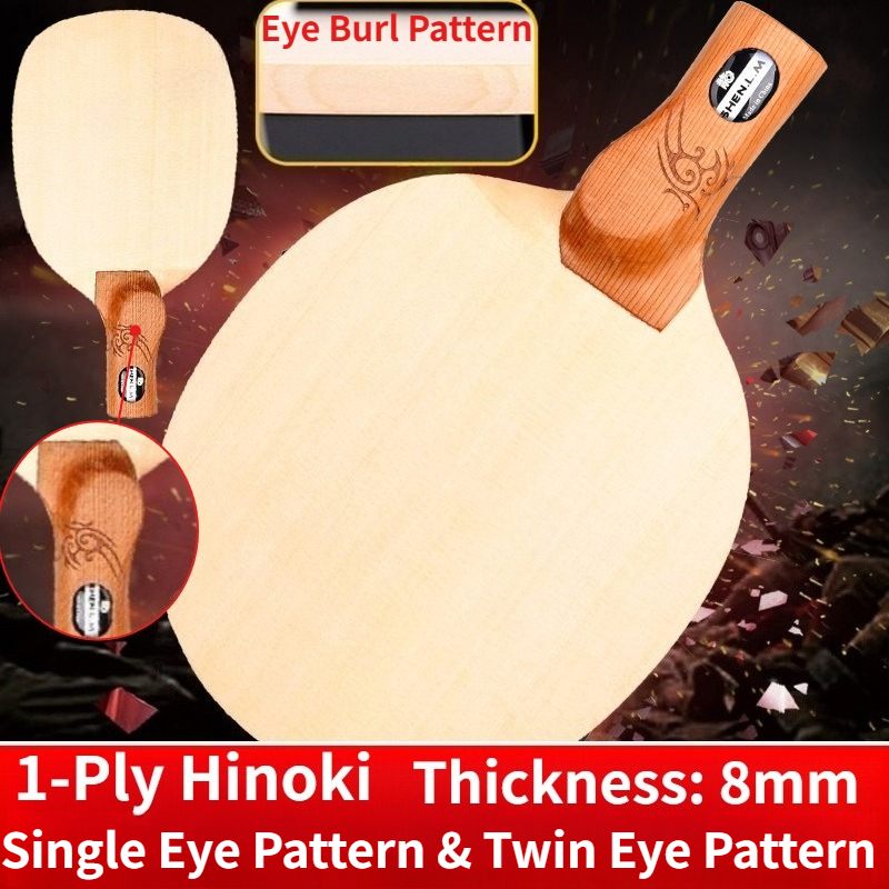 Shenlongmu 1-Ply Hinoki Table  - Table Tennis In Chinese ulasan dan harga